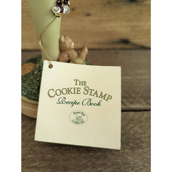 Vintage 1995 Brown Bag Cookie Art Beehive Bear Cookie Stamp / Butter Stamp - Picture 5 of 7